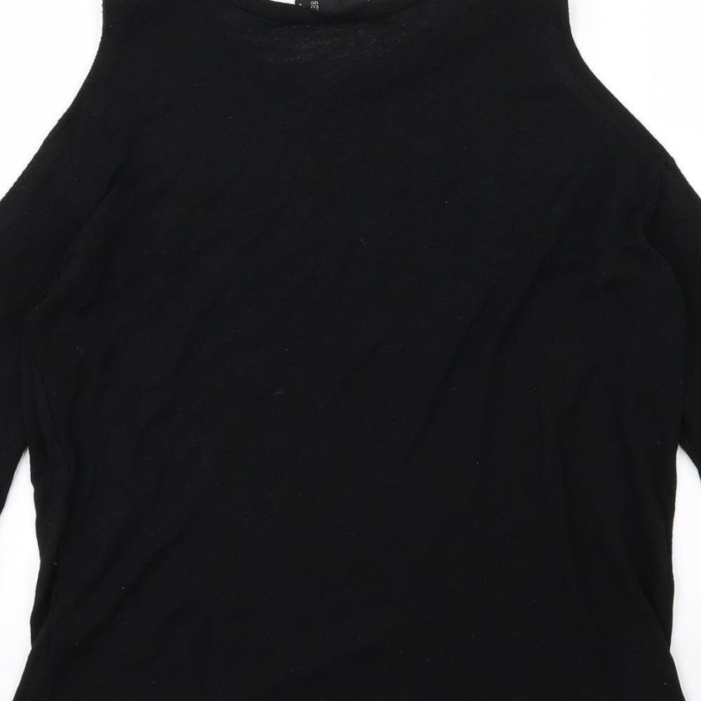ASOS Womens Black  Knit Pullover Jumper Size 8