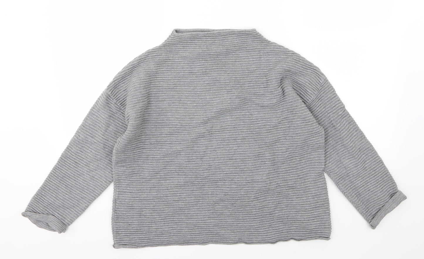 H&M Womens Grey  Knit Pullover Jumper Size M