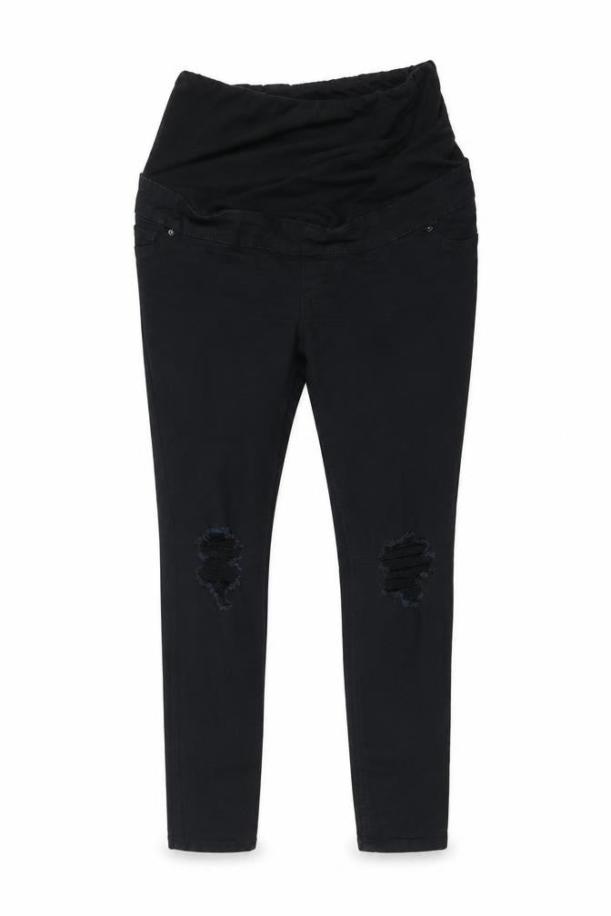 Front view of New Look women’s black skinny jeans, size UK 10, 25-inch leg