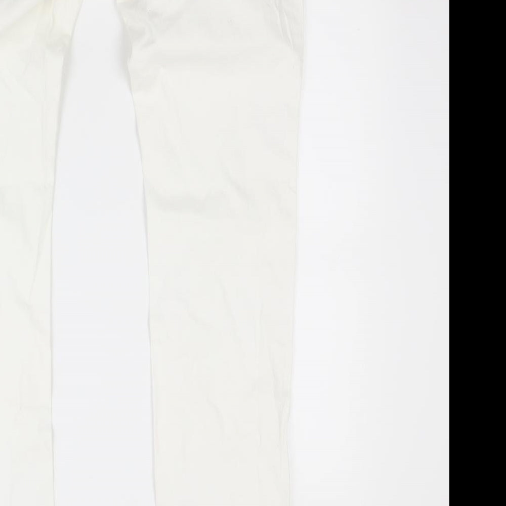 Promod Womens White  Denim Skinny Jeans Size 32 in L31 in