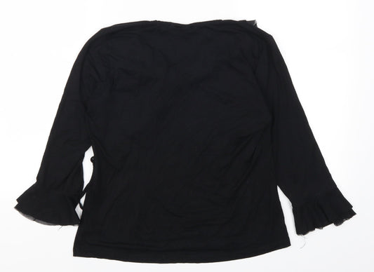 BHS Womens Black   Basic T-Shirt Size 16