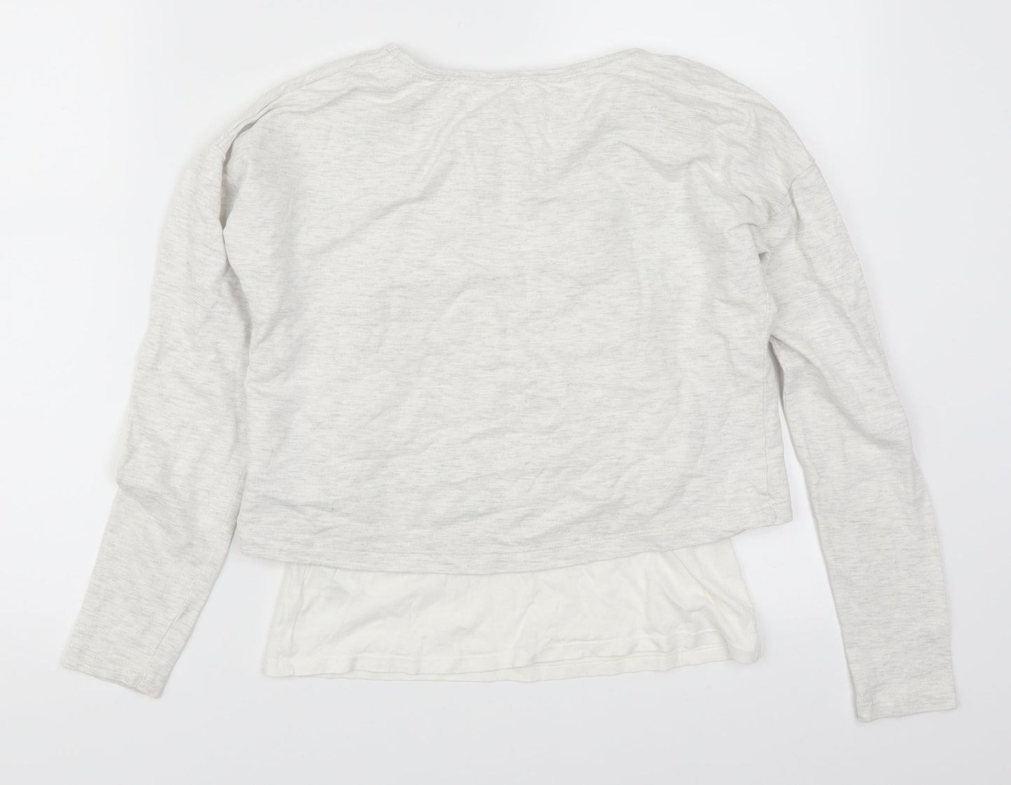 H&M Girls Grey   Pullover Sweatshirt Size 11-12 Years  - Sport