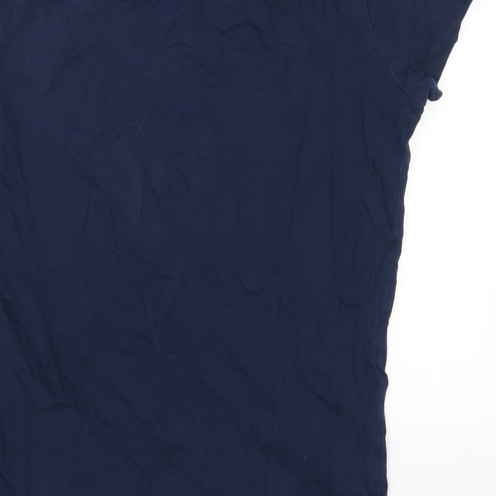F&F Womens Blue Solid  Top Pyjama Top Size 6