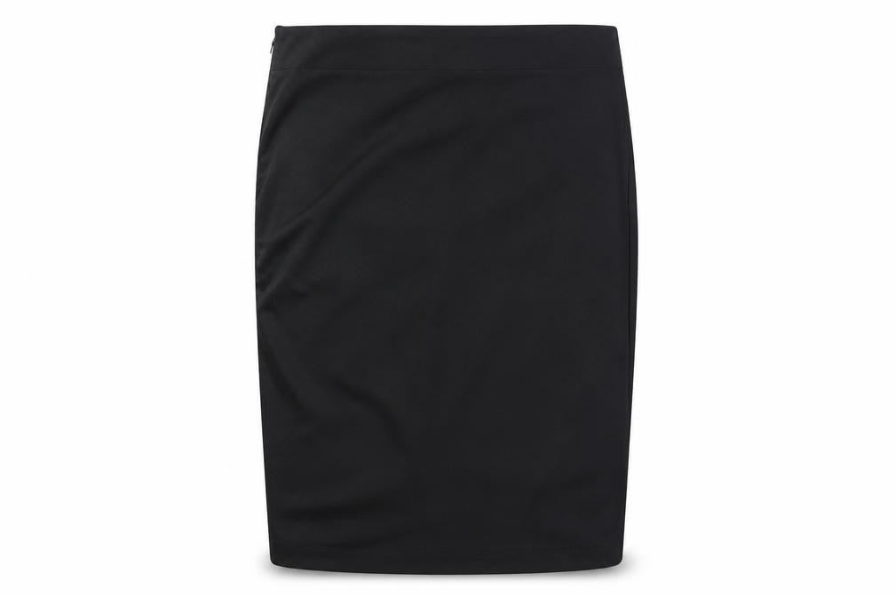 Front view of Coast women’s black straight & pencil skirt, size UK 10