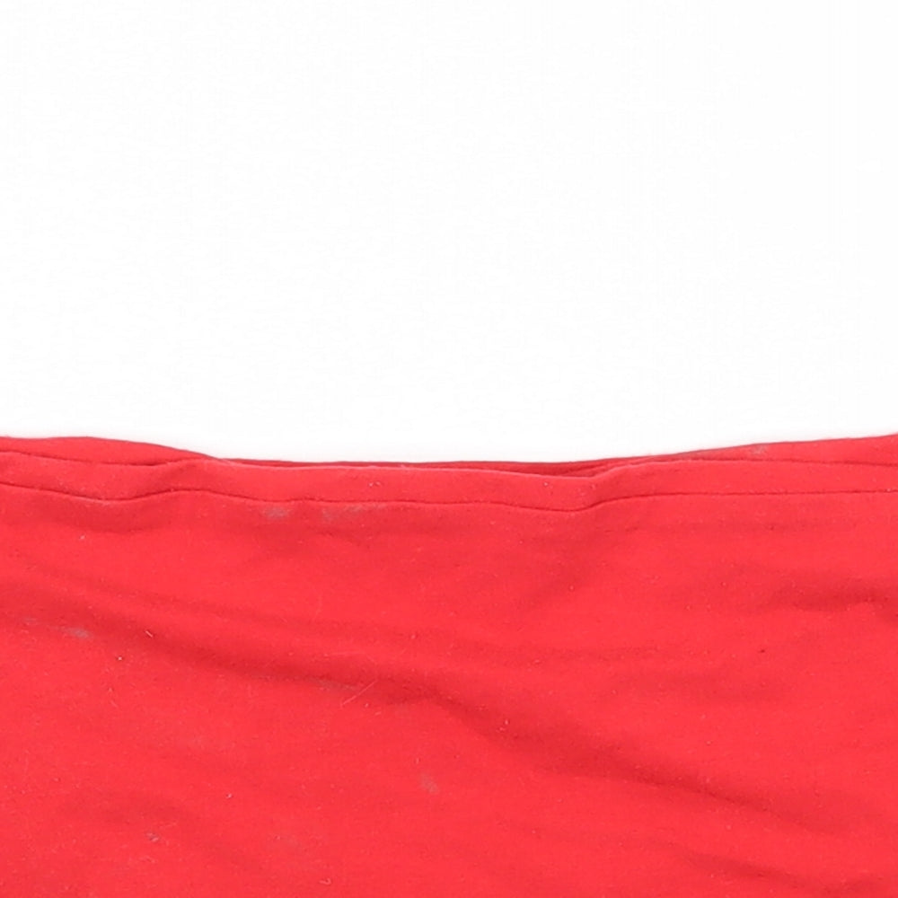 Topshop Womens Red  Jersey Basic Tank Size 6