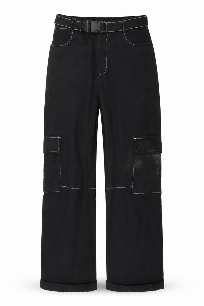 PRETTYLITTLETHING Womens Black   Trousers  Size 6 L28 in