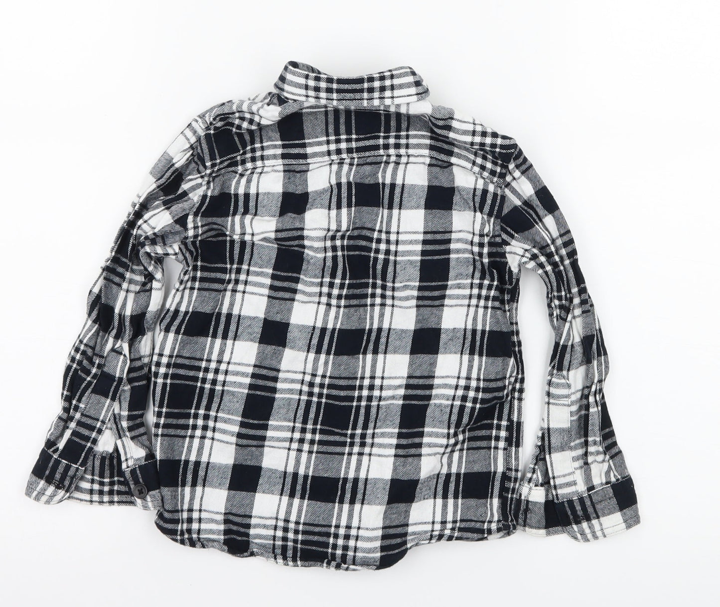 Primark Boys Blue Plaid  Basic Button-Up Size 2-3 Years