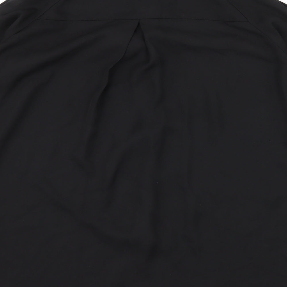 Zanzea Womens Black   Basic Blouse Size 10  - Cut Out Shoulder