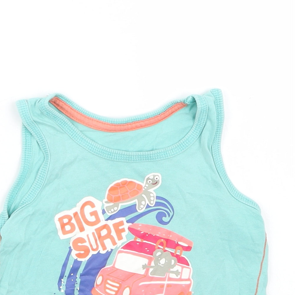 Preworn Girls Green   Basic Tank Size 24 Months