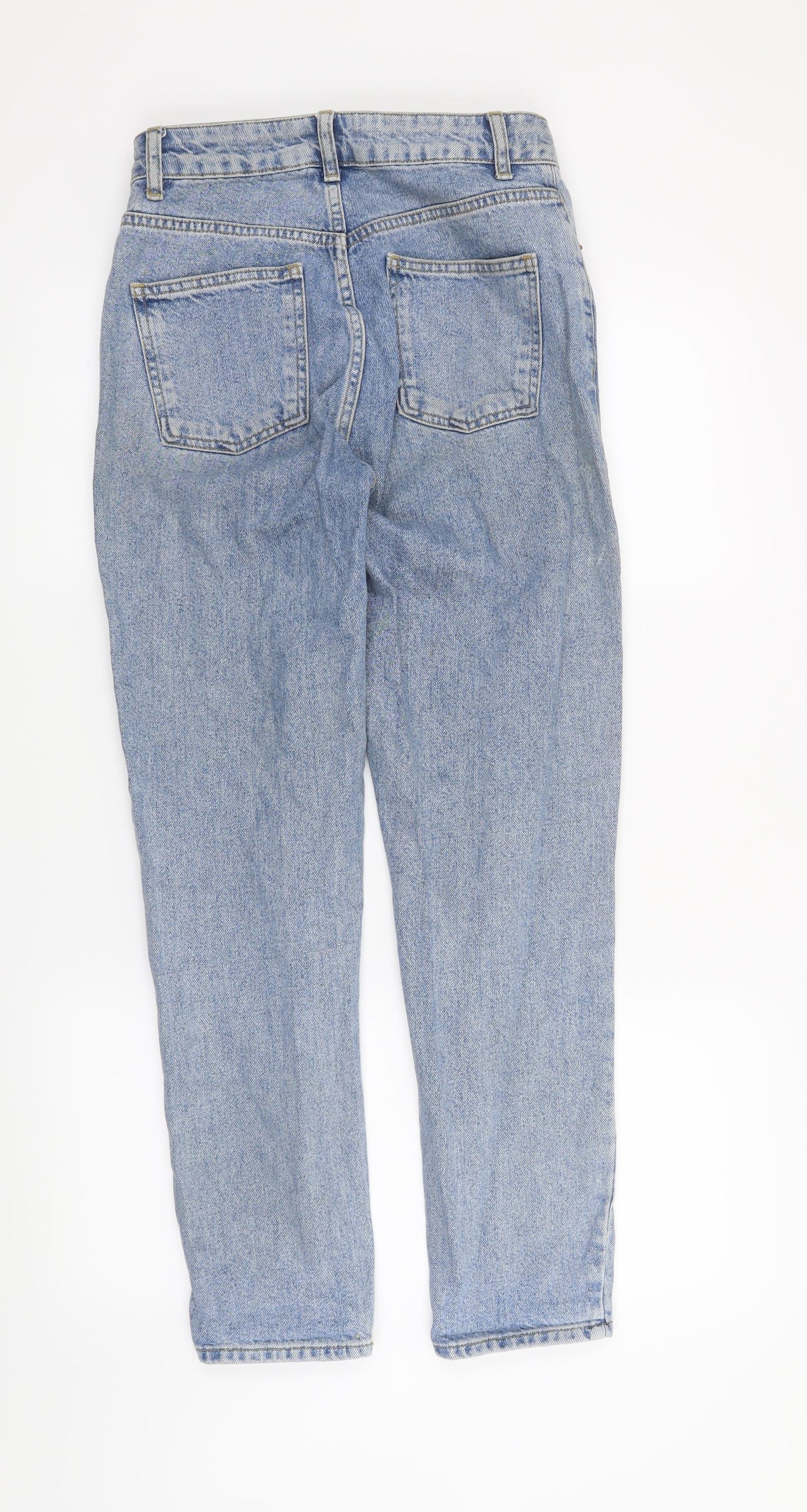 Topshop Womens Black   Straight Jeans Size 26 in L30 in