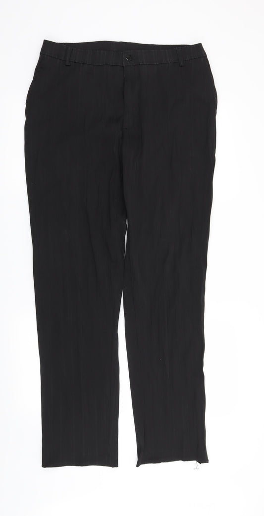 Preworn Womens Black   Trousers  Size 34 in L32 in