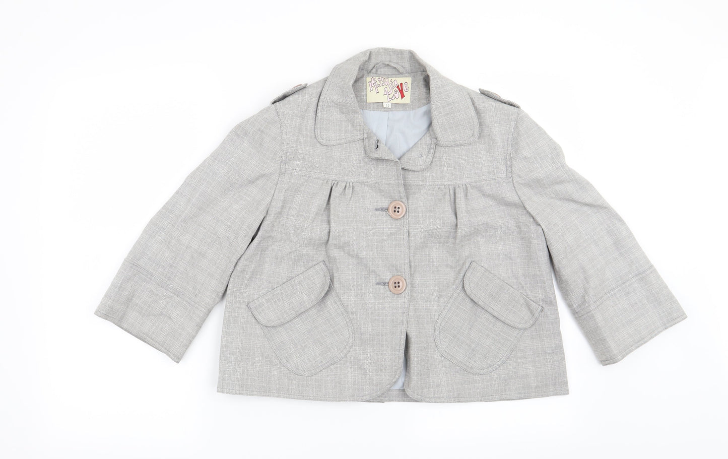 Preworn Womens Grey   Jacket Blazer Size 12