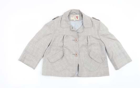 Preworn Womens Grey   Jacket Blazer Size 12