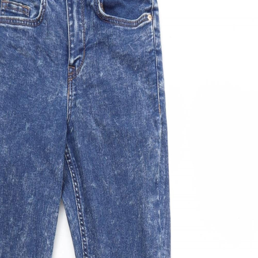 H&M Womens Blue  Denim Skinny Jeans Size 8 L29 in