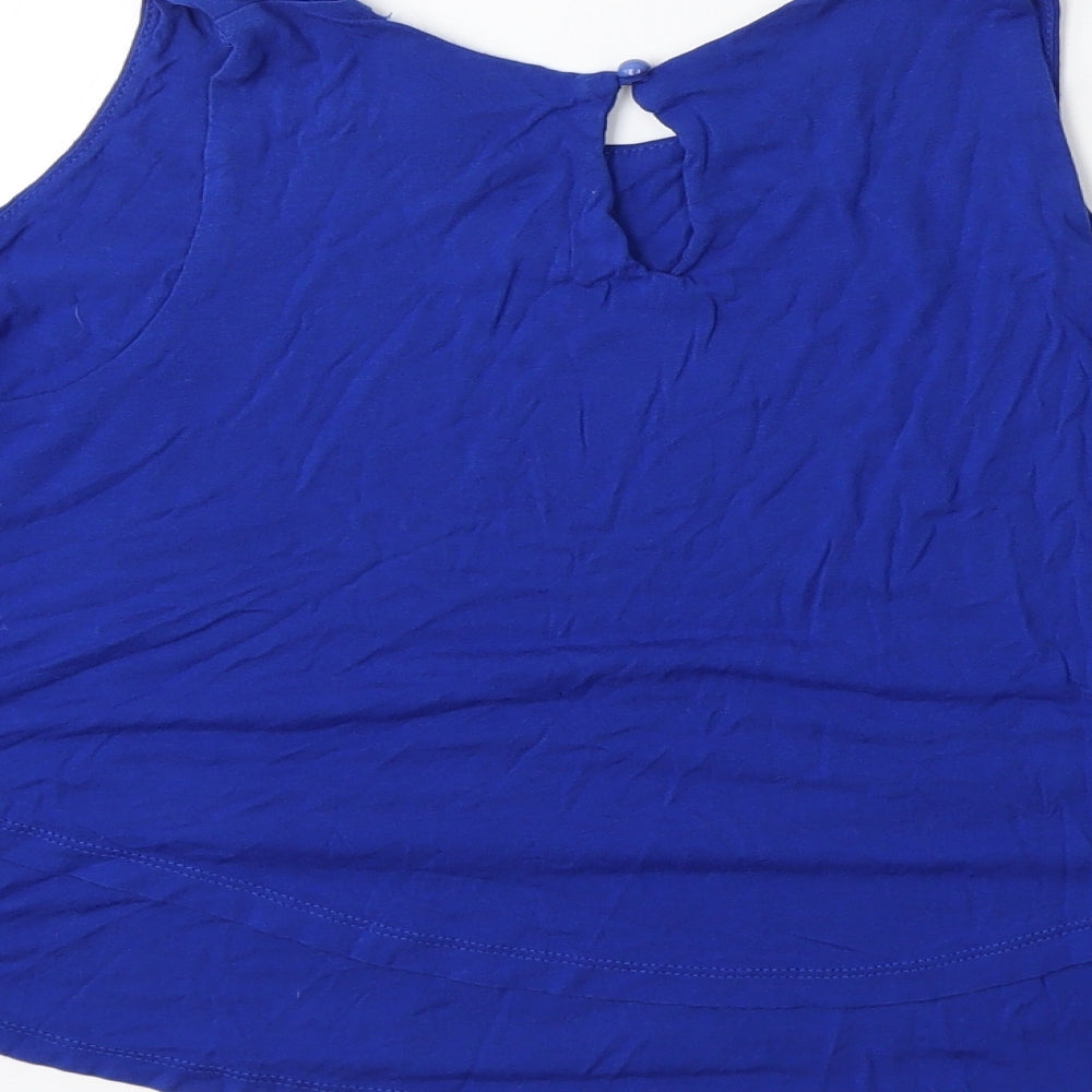 Select Womens Blue   Basic Tank Size 8