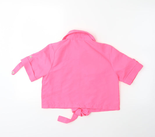 Rising international Womens Pink   Basic Button-Up Size S