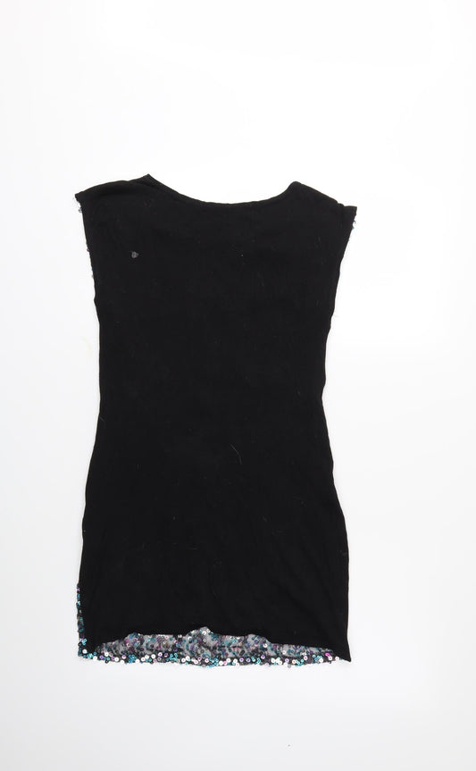 Ribbon Womens Black   Shift  Size 12