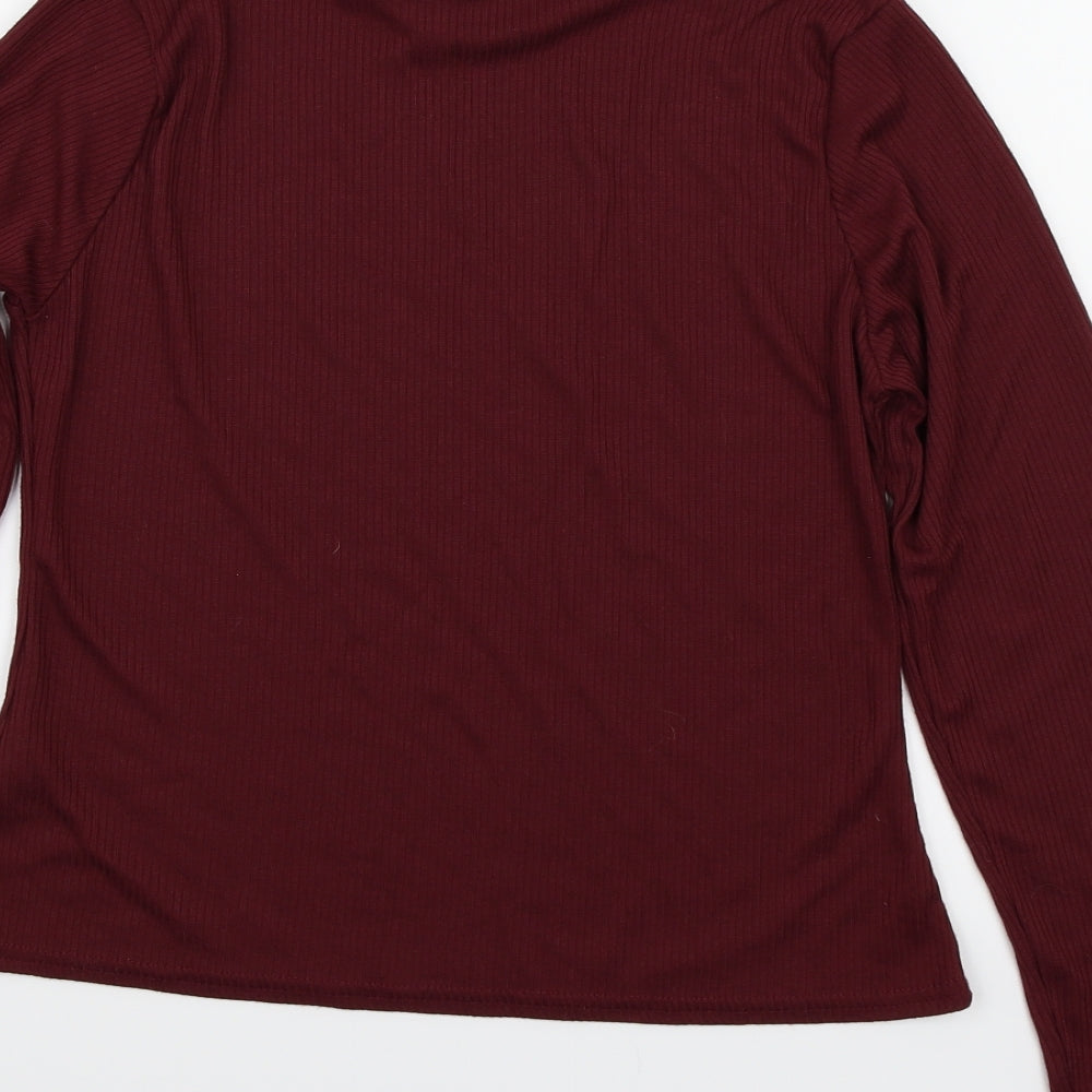 Quiz Womens Purple  Knit Pullover Jumper Size 16
