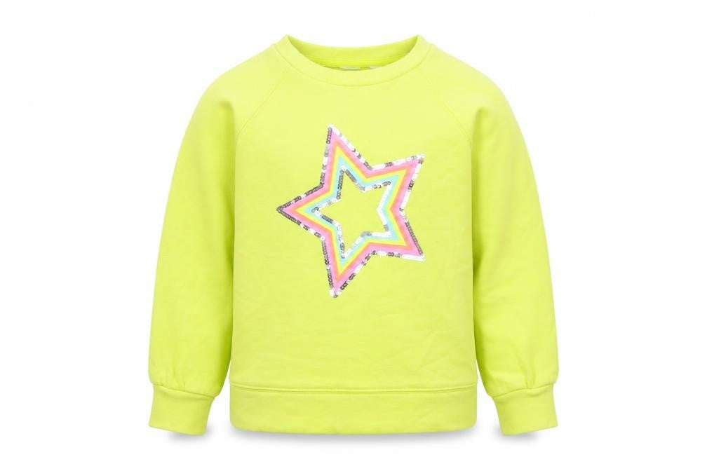 Preworn Girls Yellow   Pullover Sweatshirt Size S