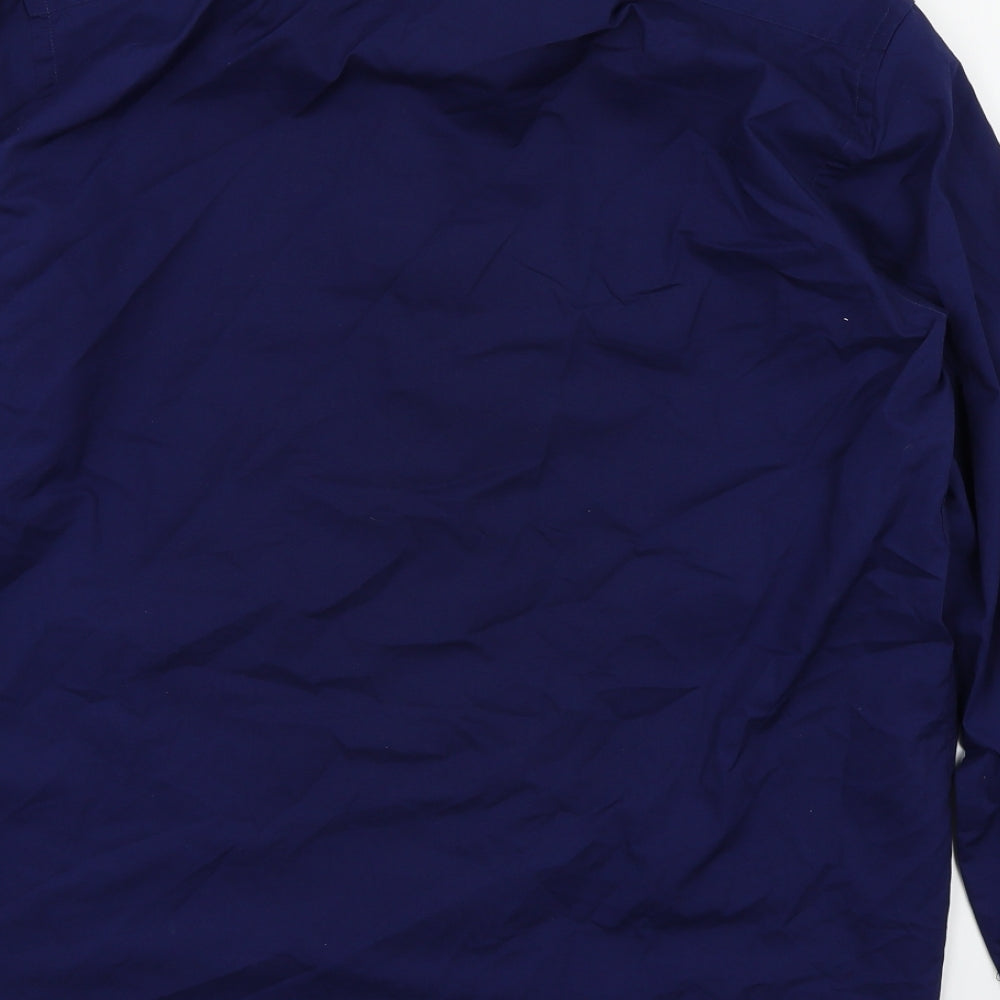 Taylor & Wright Mens Blue    Button-Up Size 16