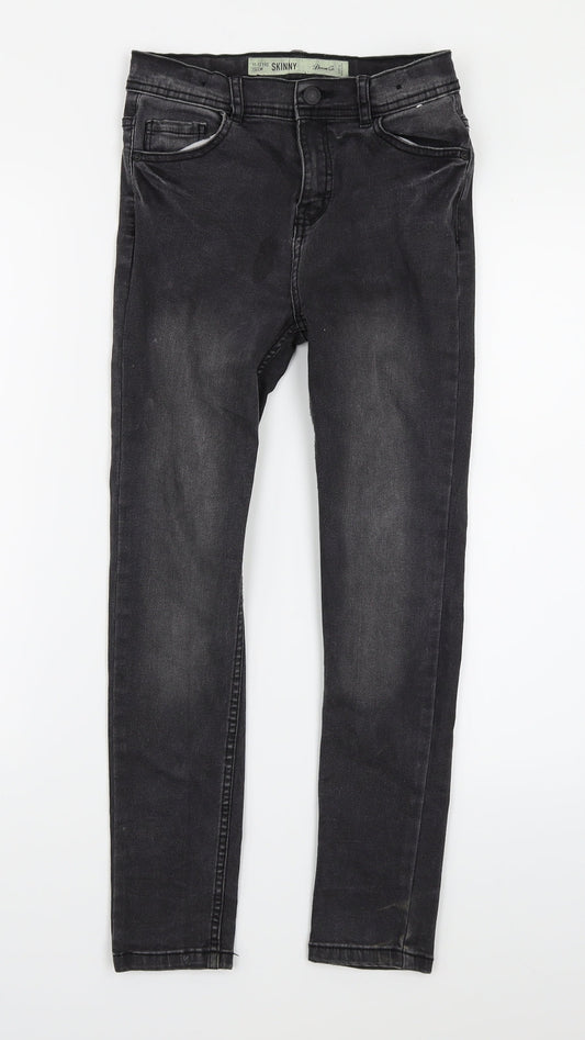 Denim & Co. Girls Black  Denim Skinny Jeans Size 11-12 Years