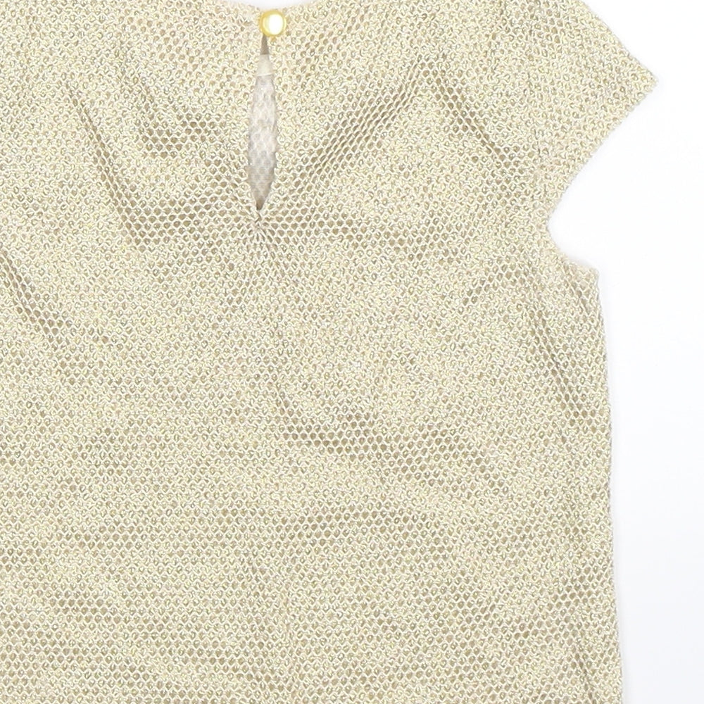 FG4 Girls Gold   Basic T-Shirt Size 2-3 Years