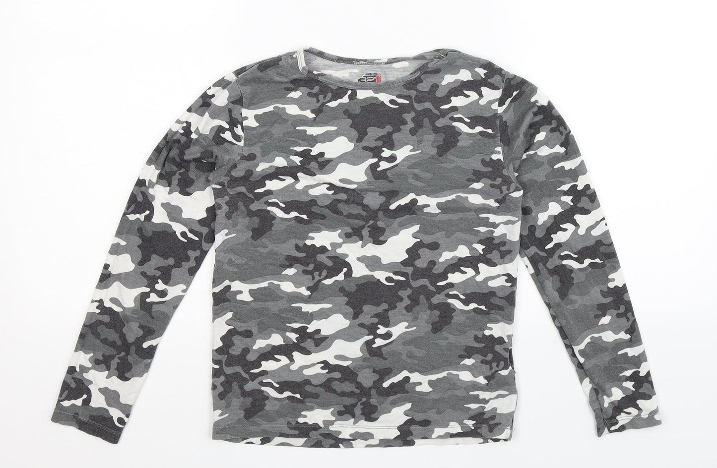32 Degrees Girls Multicoloured Camouflage  Basic T-Shirt Size L