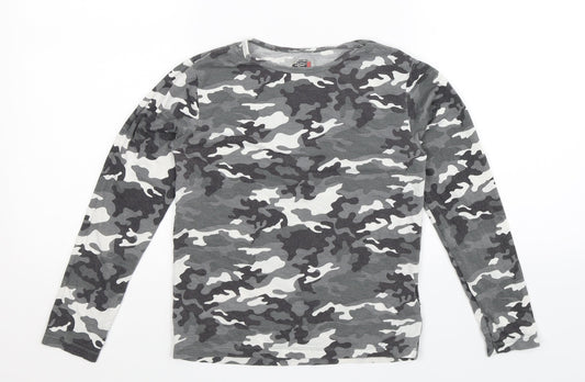 32 Degrees Girls Multicoloured Camouflage  Basic T-Shirt Size L