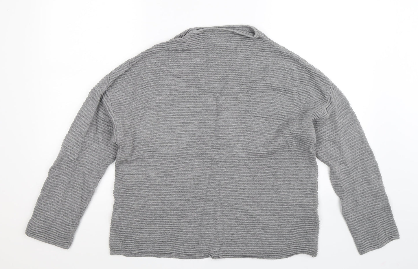 H&M Womens Grey  Knit Pullover Jumper Size M