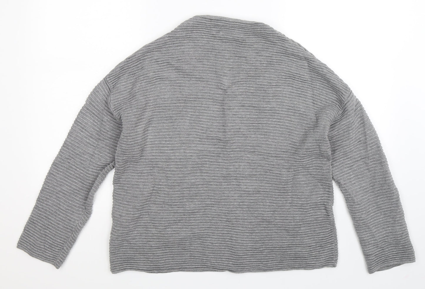 H&M Womens Grey  Knit Pullover Jumper Size M