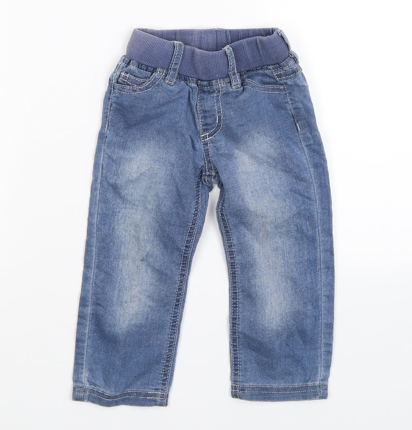 baby charlie Boys Blue  Denim Jogger Jeans Size 6-9 Months
