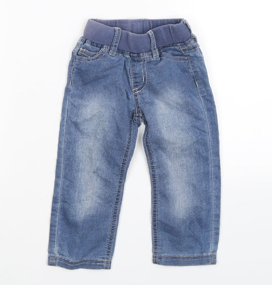 baby charlie Boys Blue  Denim Jogger Jeans Size 6-9 Months