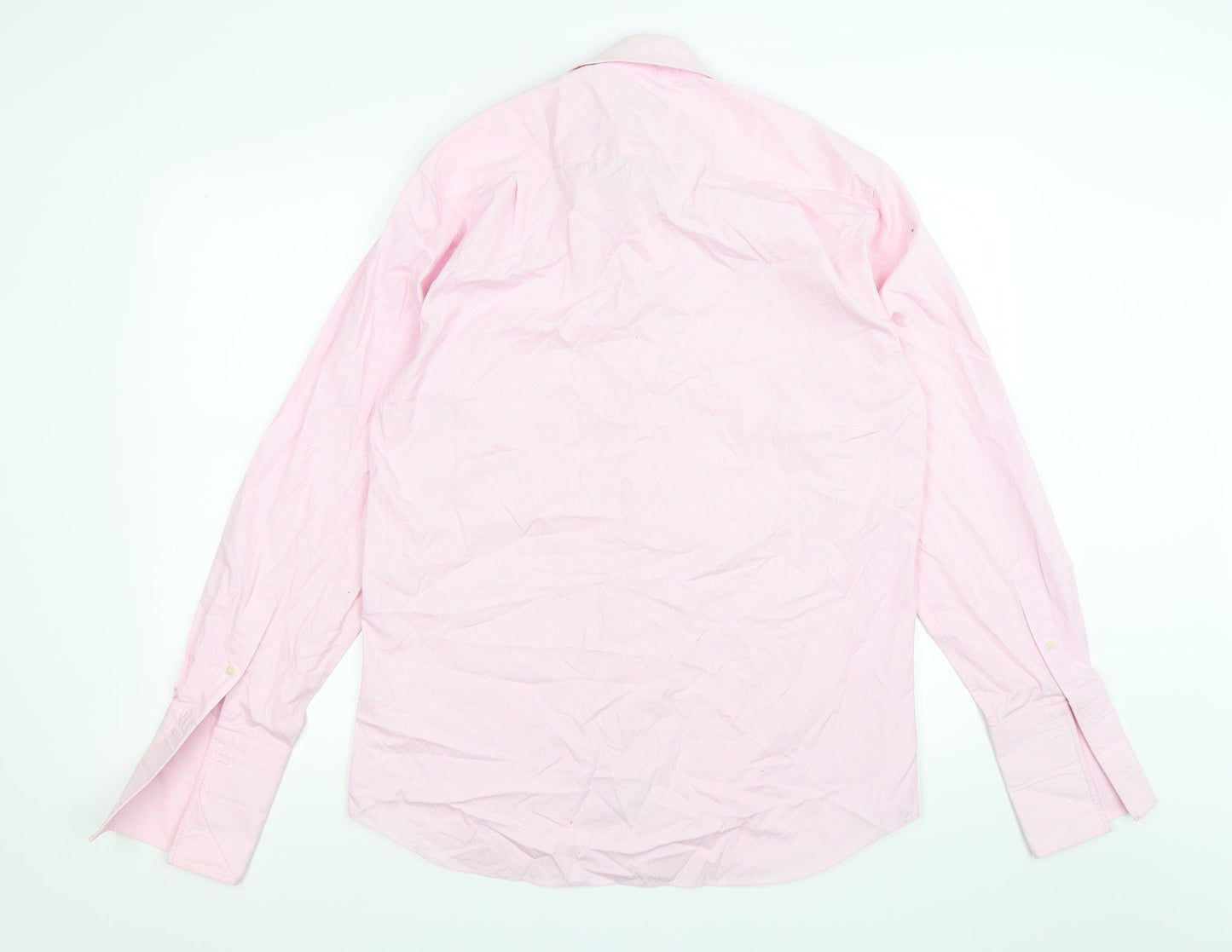 NEXT Mens Pink Check   Button-Up Size 15