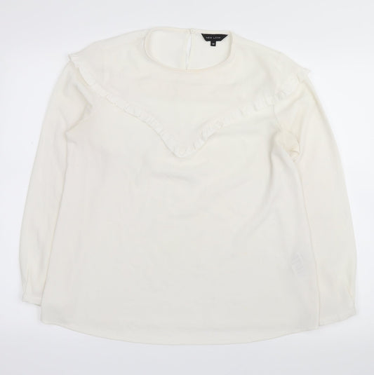 New Look Womens White   Basic Blouse Size 10