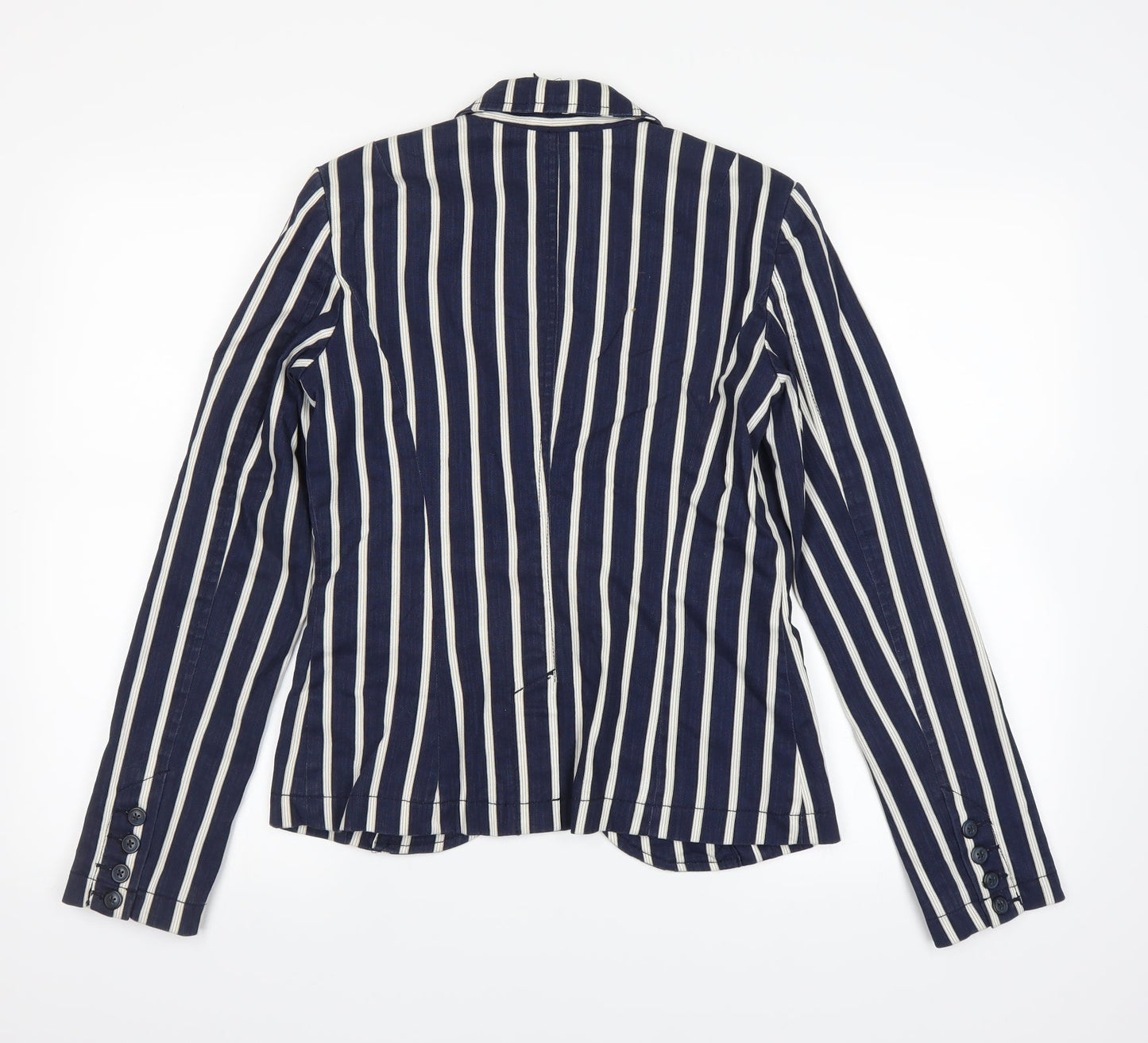 NEXT Womens Blue Striped  Jacket  Size 8
