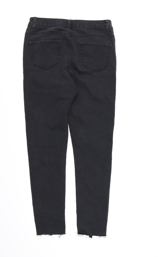 Denim CO. Womens Black  Denim Skinny Jeans Size 12 L26 in