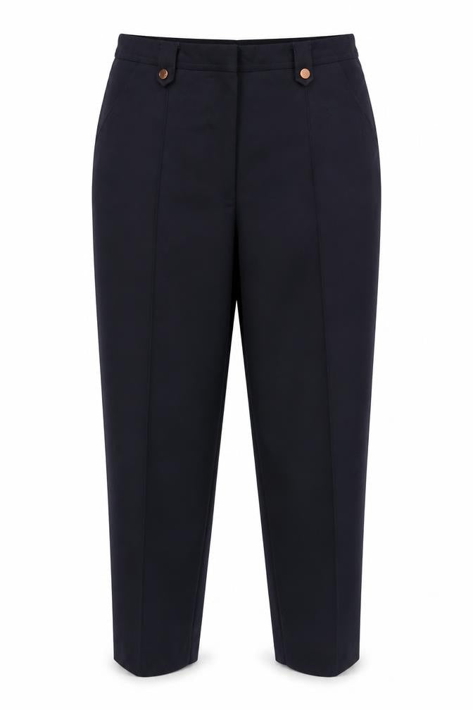 Bonmarché Womens Blue Rayon Trousers Size 12 L24 in
