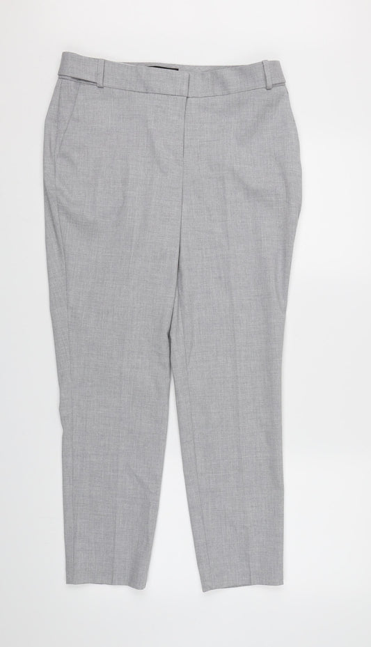 NEXT Womens Grey  Rayon Dress Pants Trousers Size 10 L26 in