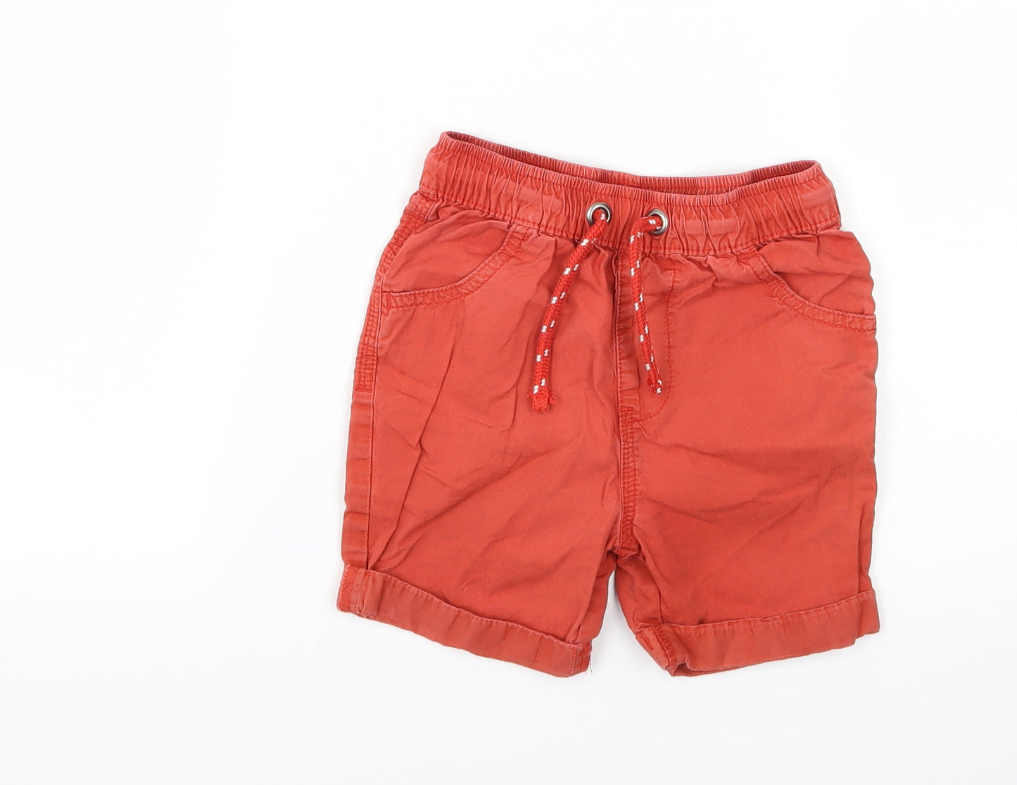 George Boys Red   Cargo Shorts Size 2-3 Years