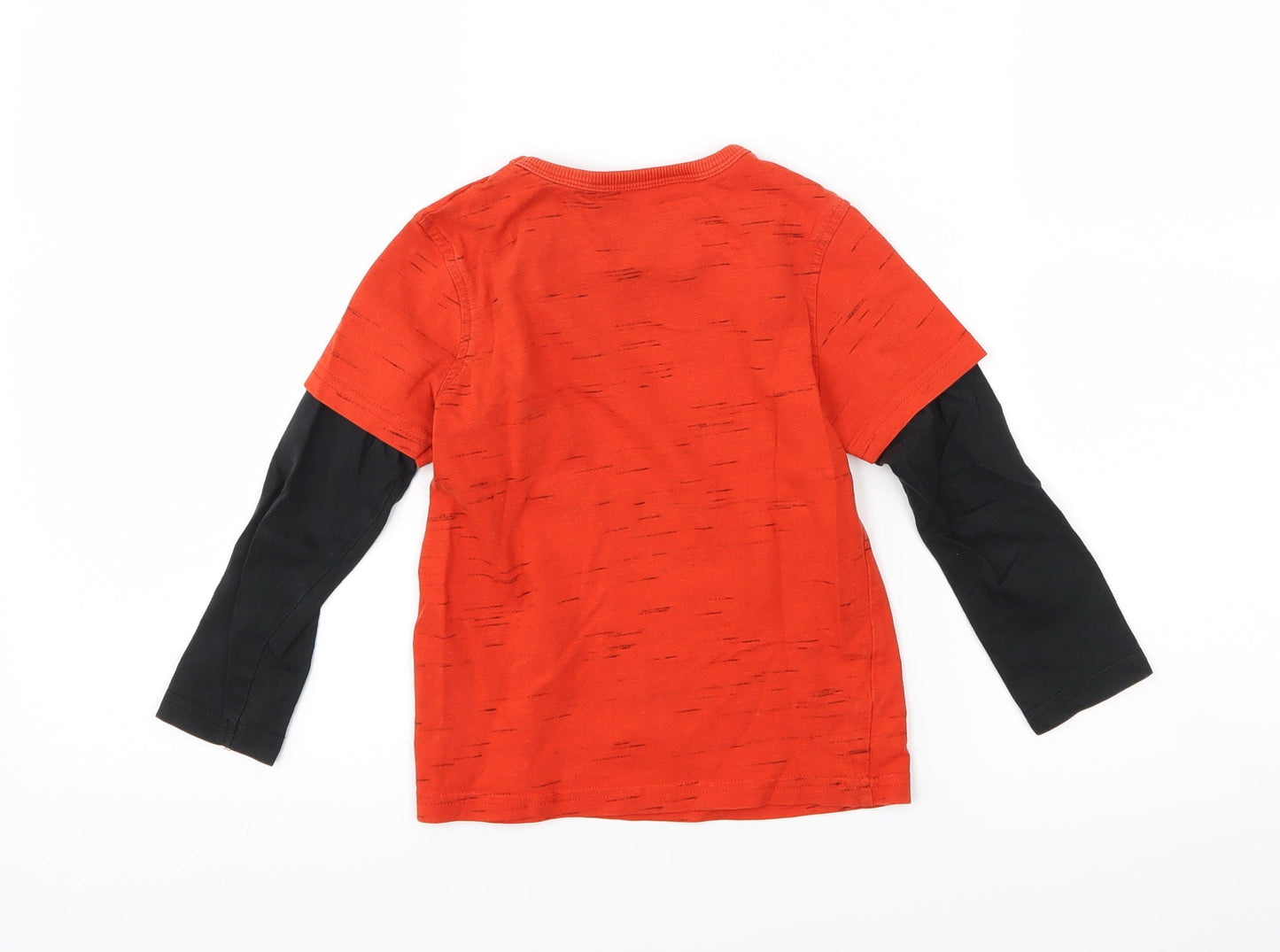 George Boys Red  Jersey Basic T-Shirt Size 3-4 Years