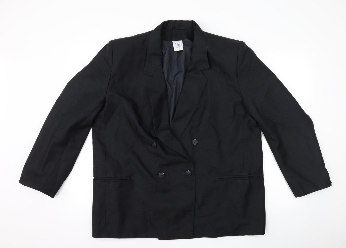 Preworn Womens Black   Jacket Suit Jacket Size 18