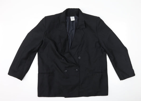 Preworn Womens Black   Jacket Suit Jacket Size 18