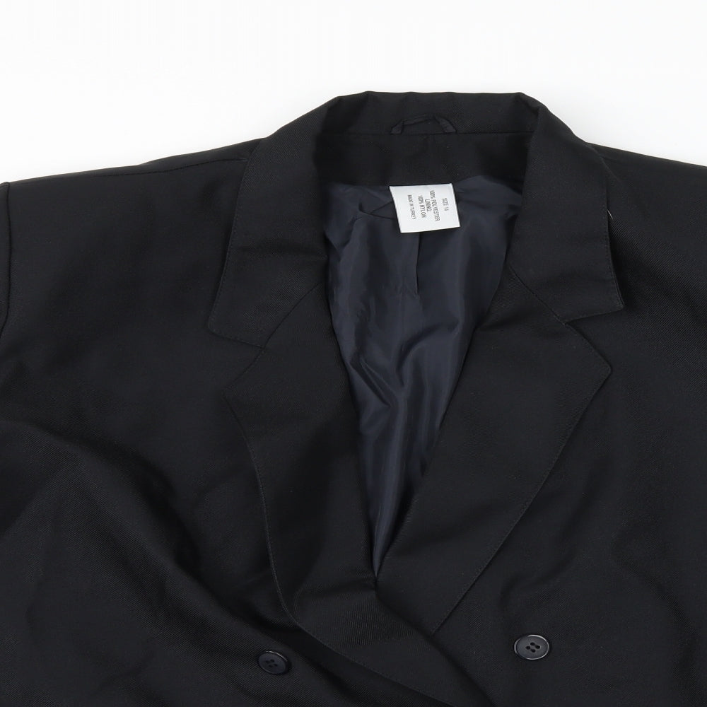 Preworn Womens Black   Jacket Suit Jacket Size 18