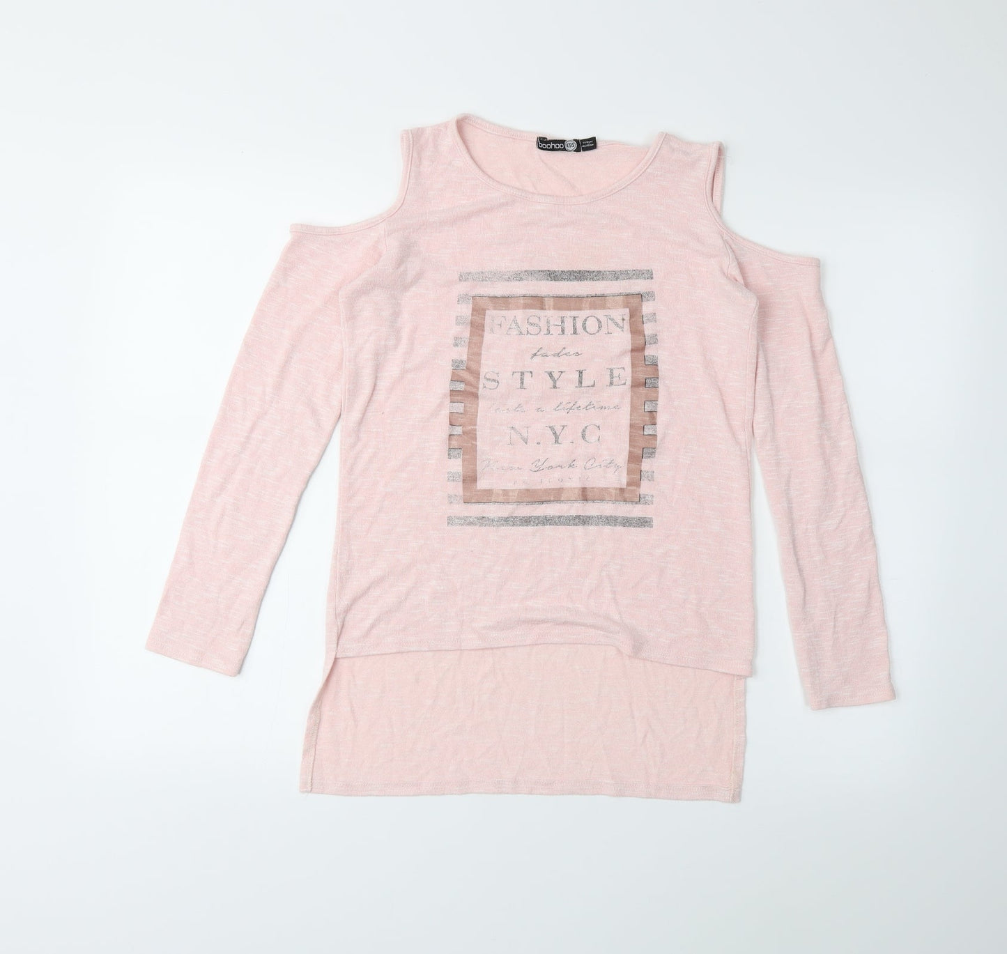 Boohoo Girls Pink   Basic Blouse Size 11-12 Years