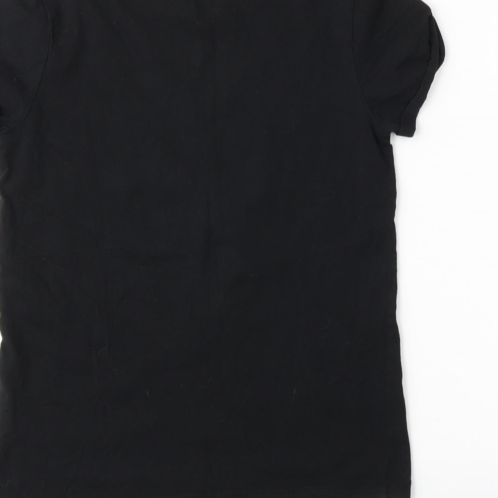 yd Girls Black   Basic T-Shirt Size 11-12 Years