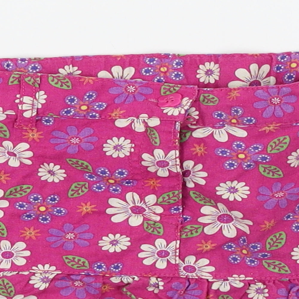 Cherokee Girls Pink Floral  Flare Skirt Size 5-6 Years