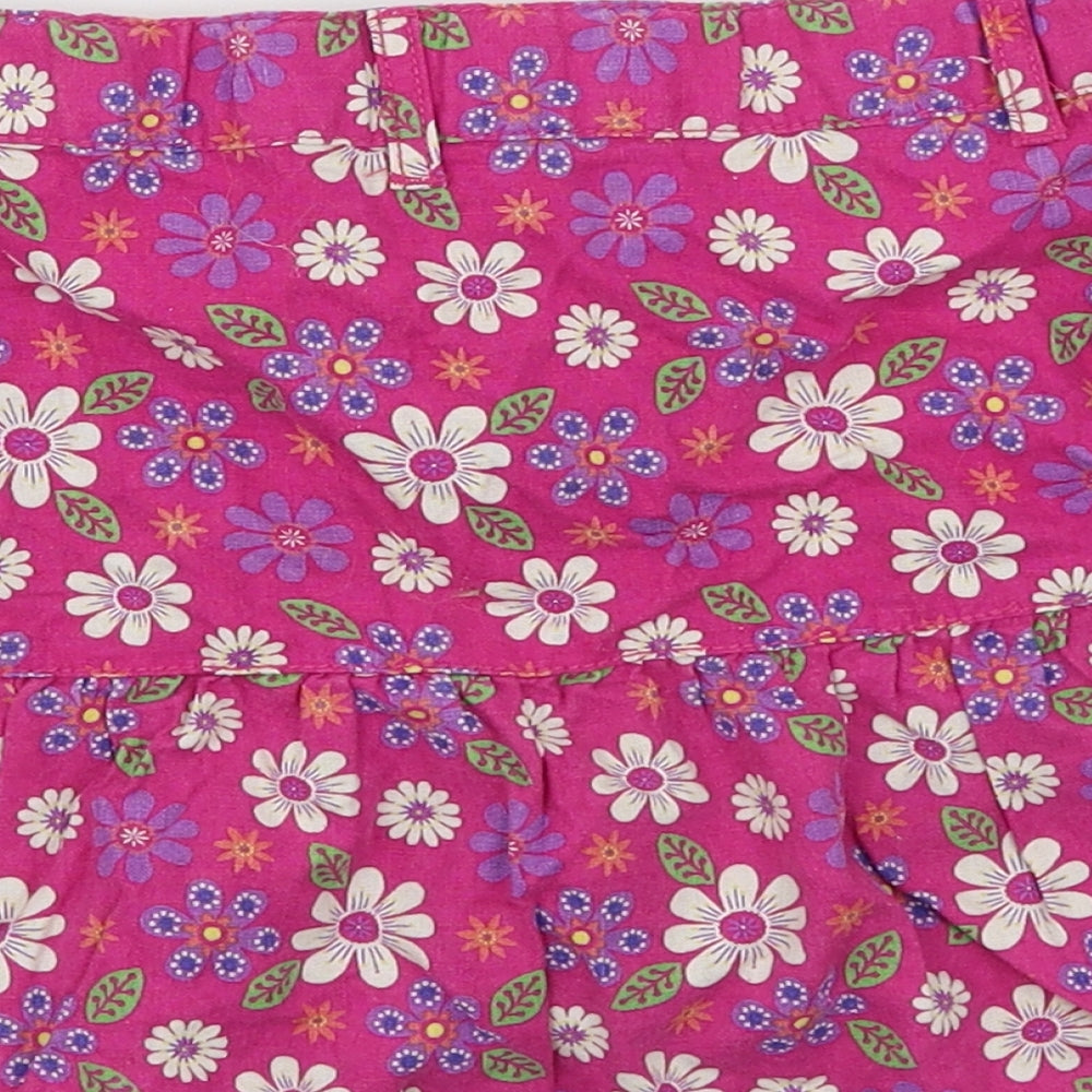 Cherokee Girls Pink Floral  Flare Skirt Size 5-6 Years