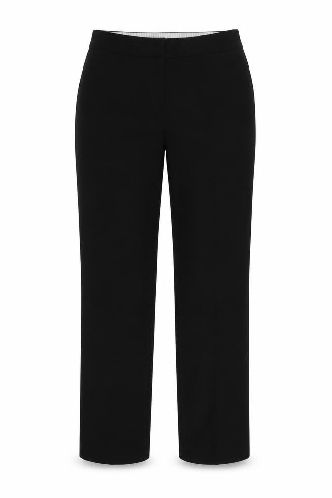 Front view of The collection women’s black dress pants trousers, size UK 12, 26-inch leg
