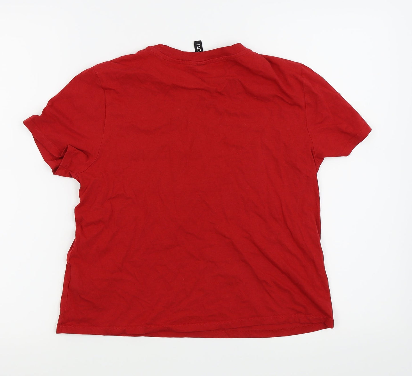 Divided by H&M Womens Red   Basic T-Shirt Size M