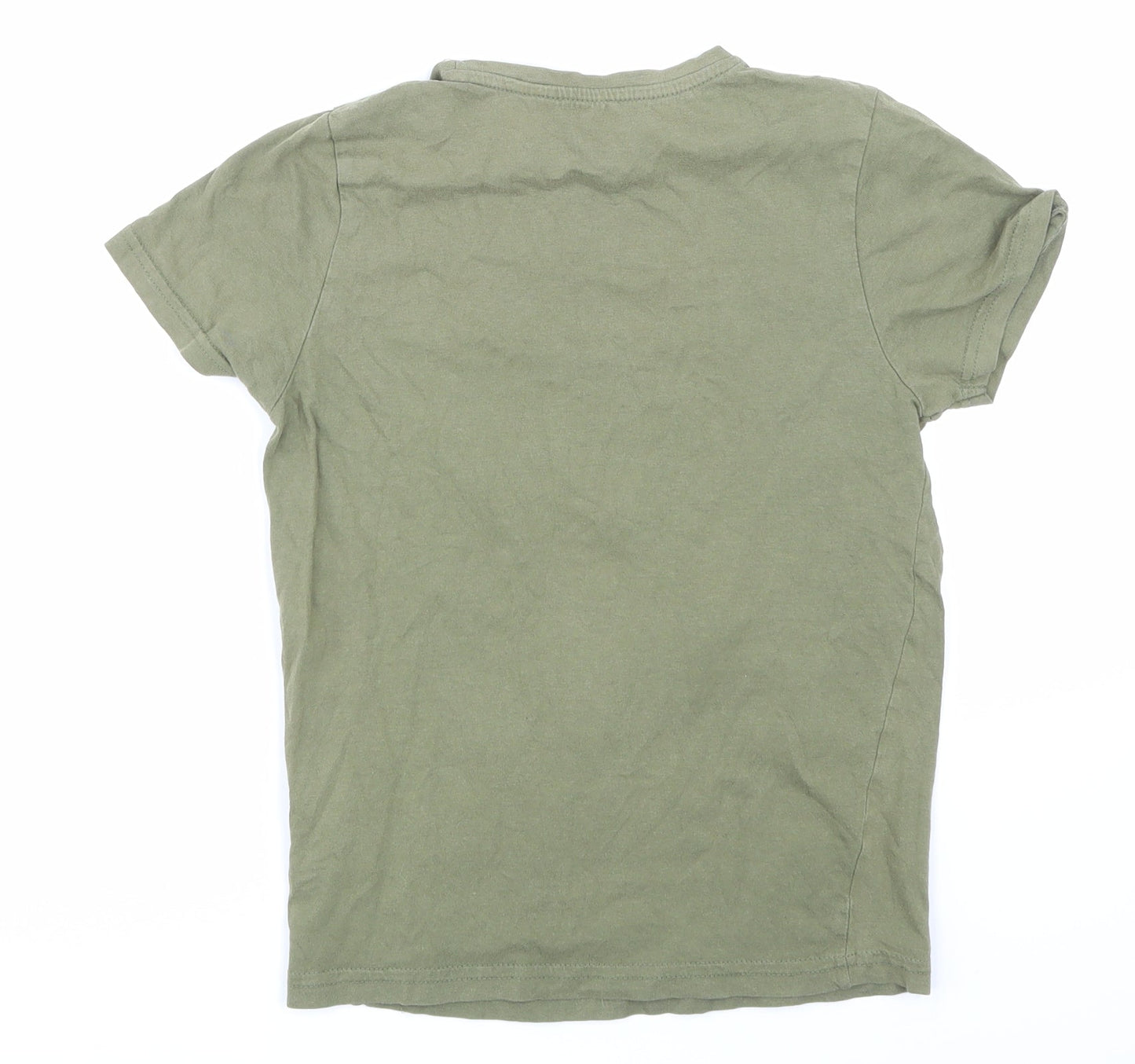 Primark Boys Green   Basic T-Shirt Size 9-10 Years